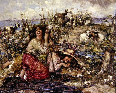 Où chantent les alouettes et appellent les oiseaux de mer - Edward Atkinson Hornel