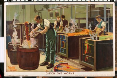 Travaux de teinture de coton, de la série 
