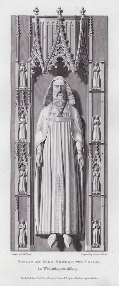 Effigie du roi Édouard III, dans l
