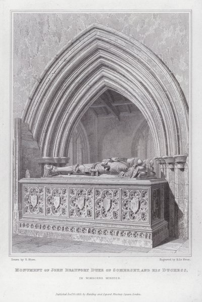 Monument de John Beaufort Duc de Somerset et de sa Duchesse, à Wimborne Minster - Edward Blore