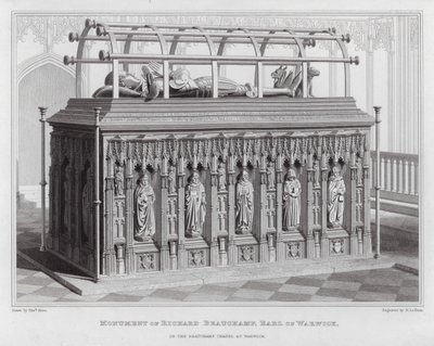 Monument de Richard Beauchamp, comte de Warwick, dans la chapelle Beauchamp à Warwick - Edward Blore