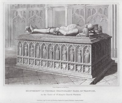 Monument de Thomas Beauchamp, comte de Warwick, dans le chœur de l