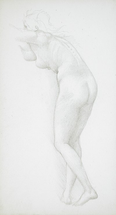 Nu féminin vu de dos - Edward Burne-Jones
