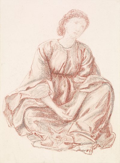 Été vert - Étude de draperie pour la figure centrale - Edward Burne Jones
