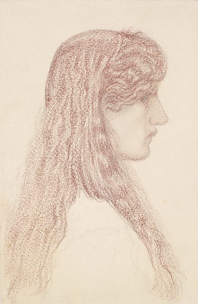 Maria Zambaco - Étude de profil - Edward Burne-Jones