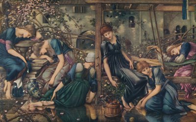 La Briar Rose, Le Jardin de la Cour - Edward Burne Jones