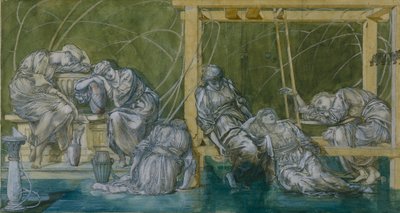 La Cour du Jardin - Edward Burne-Jones