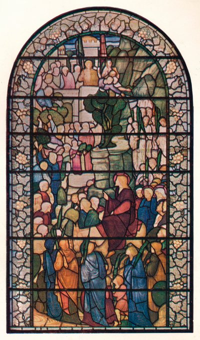 Entrée du Christ à Jérusalem, Vitrail dans l