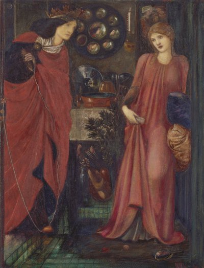 Belle Rosamund et la reine Éléonore - Edward Burne Jones