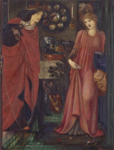 La belle Rosamund et la reine Éléonore - Edward Burne Jones