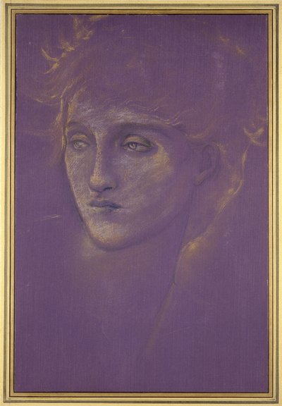 Tête de femme, années 1890 - Edward Burne Jones
