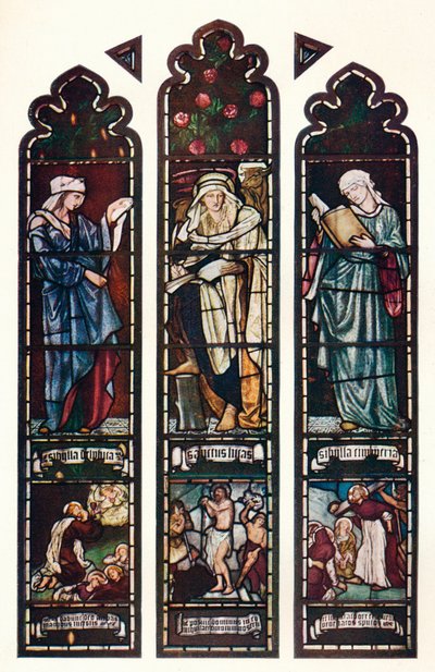 Fenêtre de la Sibylle, chapelle du Jesus College, Cambridge, vers 1872 - Edward Burne Jones