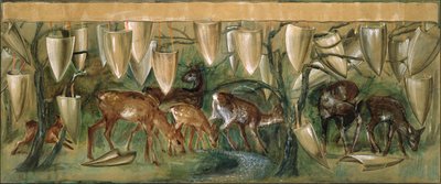 Étude pour les tapisseries du Saint Graal - Edward Burne Jones