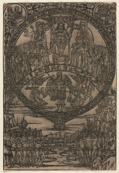 Le Jugement dernier en présence des saints et de l