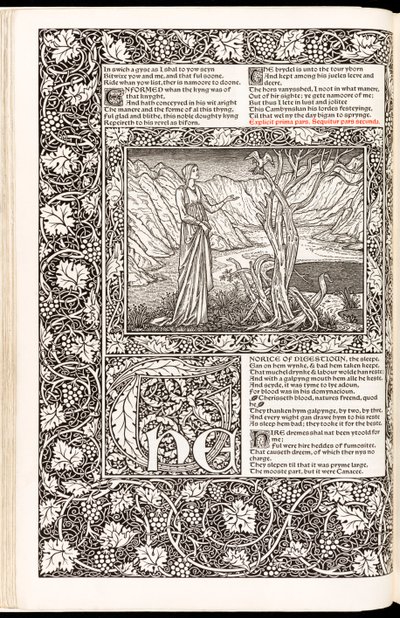 Les Œuvres de Geoffrey Chaucer nouvellement imprimées par Kelmscott Press en 1896 - Edward Burne Jones