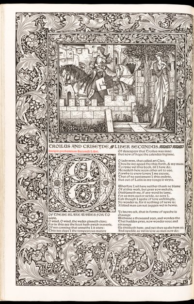Les Œuvres de Geoffrey Chaucer nouvellement imprimées par Kelmscott Press en 1896 - Edward Burne Jones