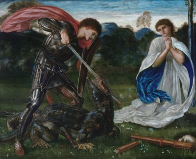 Le combat : Saint-Georges tue le dragon VI - Edward Burne Jones