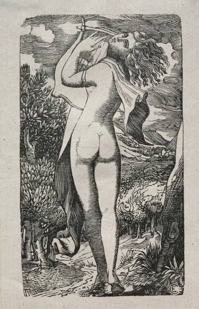 Bacchante ou Le joueur de lyre, 1829 - Edward Calvert