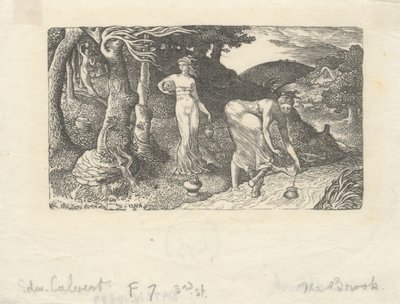 Le ruisseau - Edward Calvert