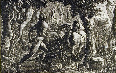 Le Laboureur - Chrétien labourant le dernier sillon de la vie - Edward Calvert