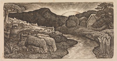 Les moutons de son pâturage - Edward Calvert