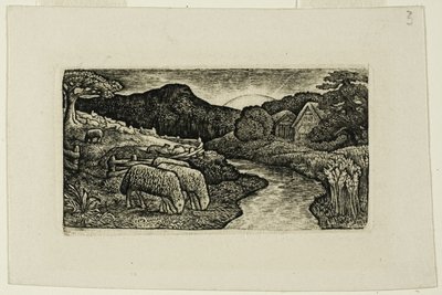 Les moutons de ce pâturage - Edward Calvert