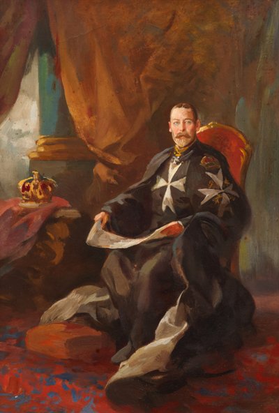 Étude pour le Portrait du Roi George V - Edward Caruana Dingli