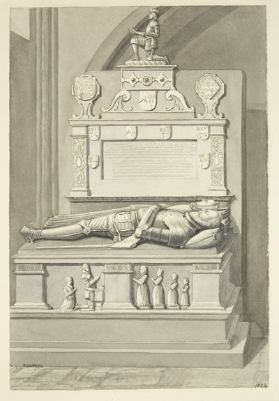 Monument à Sir Henry Newton et Lady Newton dans la cathédrale de Bristol - Edward Cashin