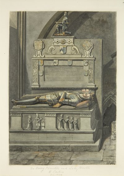 Monument à Sir Henry Newton et Lady Newton dans la cathédrale de Bristol - Edward Cashin