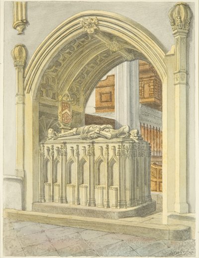 Tombe de Robert Fitzharding, mort en 1170, dans la cathédrale de Bristol - Edward Cashin