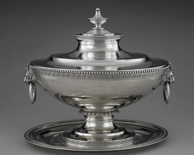 Soupière avec sous-plat - Edward Chandler Moore