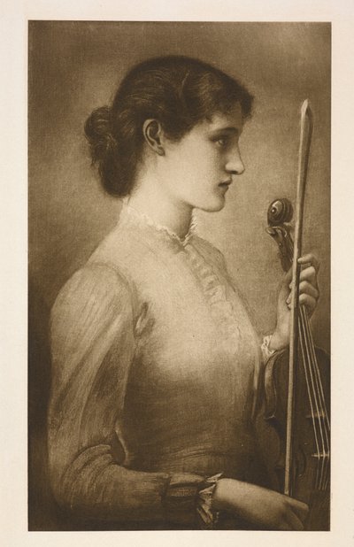 Un portrait. Reproduction de la peinture de l