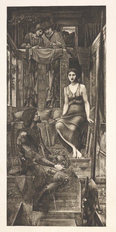 Le roi Cophetua et la mendiante - Edward Coley (after) Burne Jones
