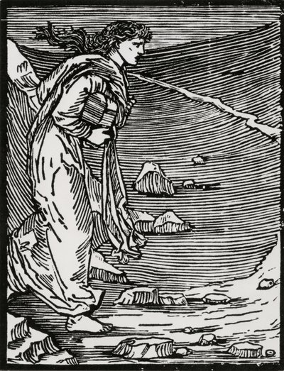 Sortir en enfer - Edward Coley (after) Burne Jones