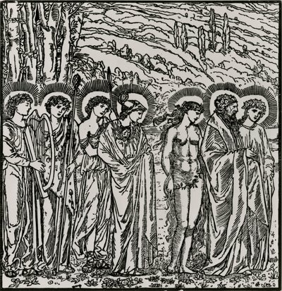 Entrée parmi les dieux - Edward Coley (after) Burne Jones