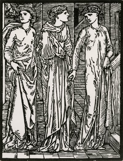 Première visite des sœurs - Edward Coley (after) Burne Jones