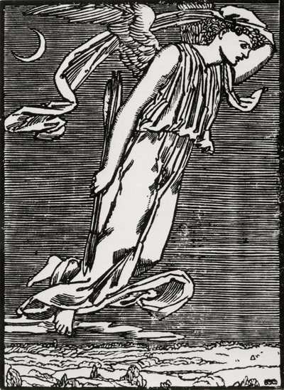 Psyché attendant Cupidon - Edward Coley (after) Burne Jones