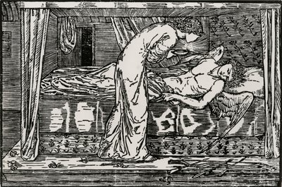 Psyché espionnant - Edward Coley (after) Burne Jones