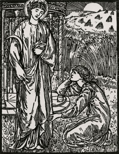 Psyché et Cérès - Edward Coley (after) Burne Jones