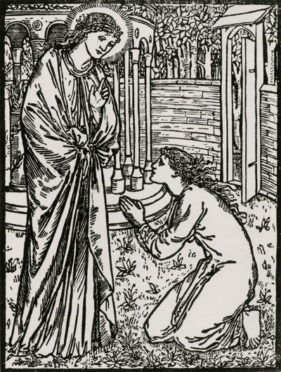Psyché et Junon - Edward Coley (after) Burne Jones