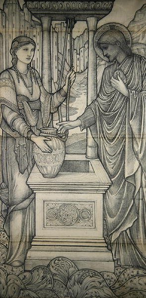 Christ avec la femme de Samarie au puits - Edward Coley Burne Jones