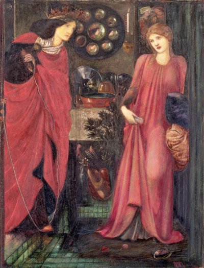 La Belle Rosamonde et la Reine Éléonore - Edward Burne Jones