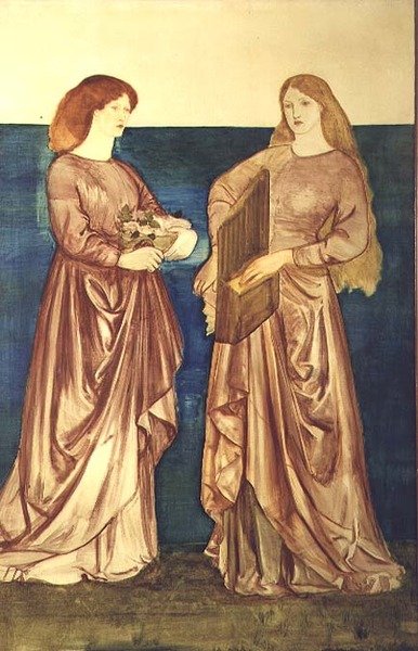Sainte Dorothée et Sainte Cécile - Edward Coley Burne Jones