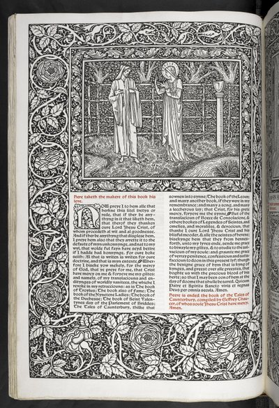 Les œuvres de Geoffrey Chaucer nouvellement imprimées avec des illustrations de Sir Edward Burne-Jones - Edward Coley Burne Jones