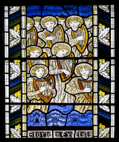 Cambridge, All Saints, Morris Marshall & Faulkner & Co, Edward Burne-Jones, Gloria In Excelsis, 1866 - Edward Burne Jones