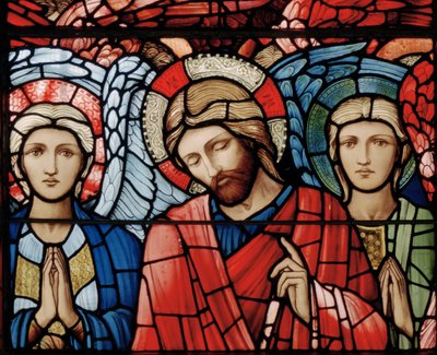 Christ en Majesté, Anges Gardiens, Séraphins, Archanges (détail de la Fenêtre de l