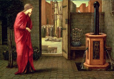 Danaé regardant la construction de la tour de bronze, 1872 - Edward Burne Jones
