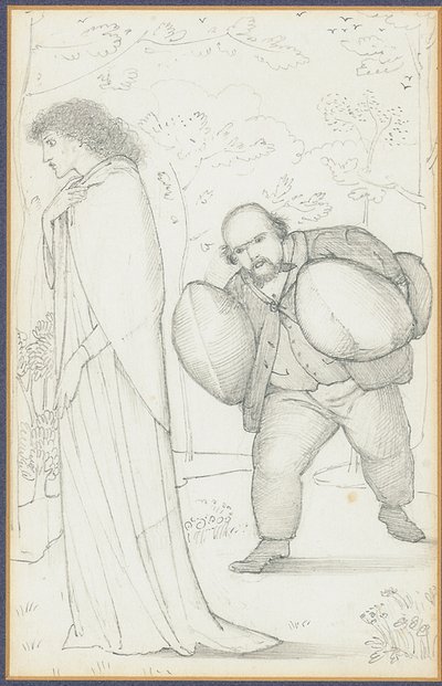 Apportant des coussins à Jane Morris - Edward Burne Jones