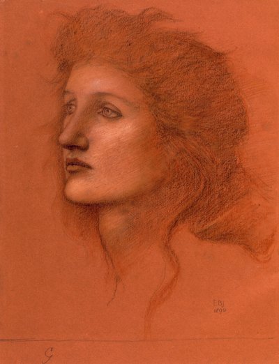 Tête de femme, 1890 - Edward Burne Jones
