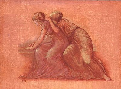 Figures sur un balcon - Edward Coley Burne Jones